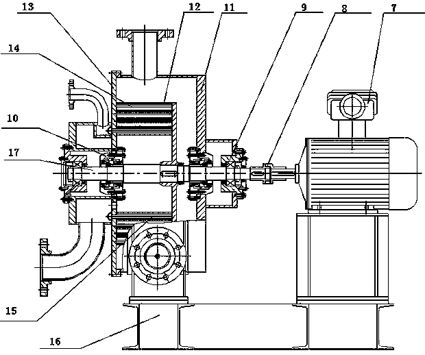 Device and method for cooling and dedusting tail gas of marine diesel engine