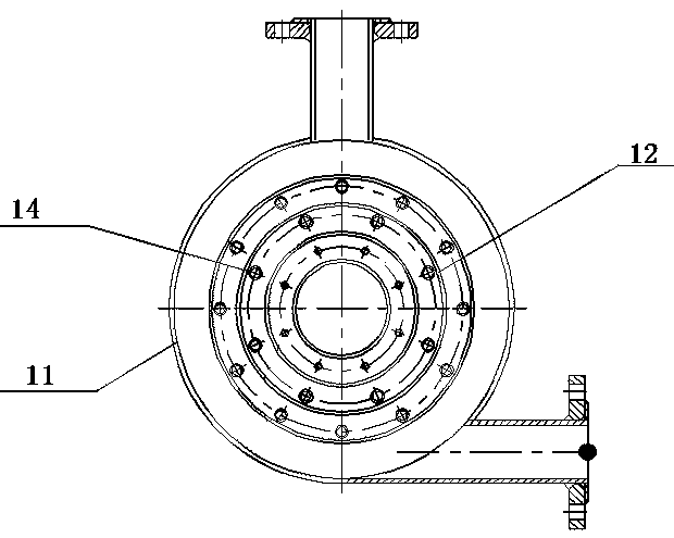 Device and method for cooling and dedusting tail gas of marine diesel engine