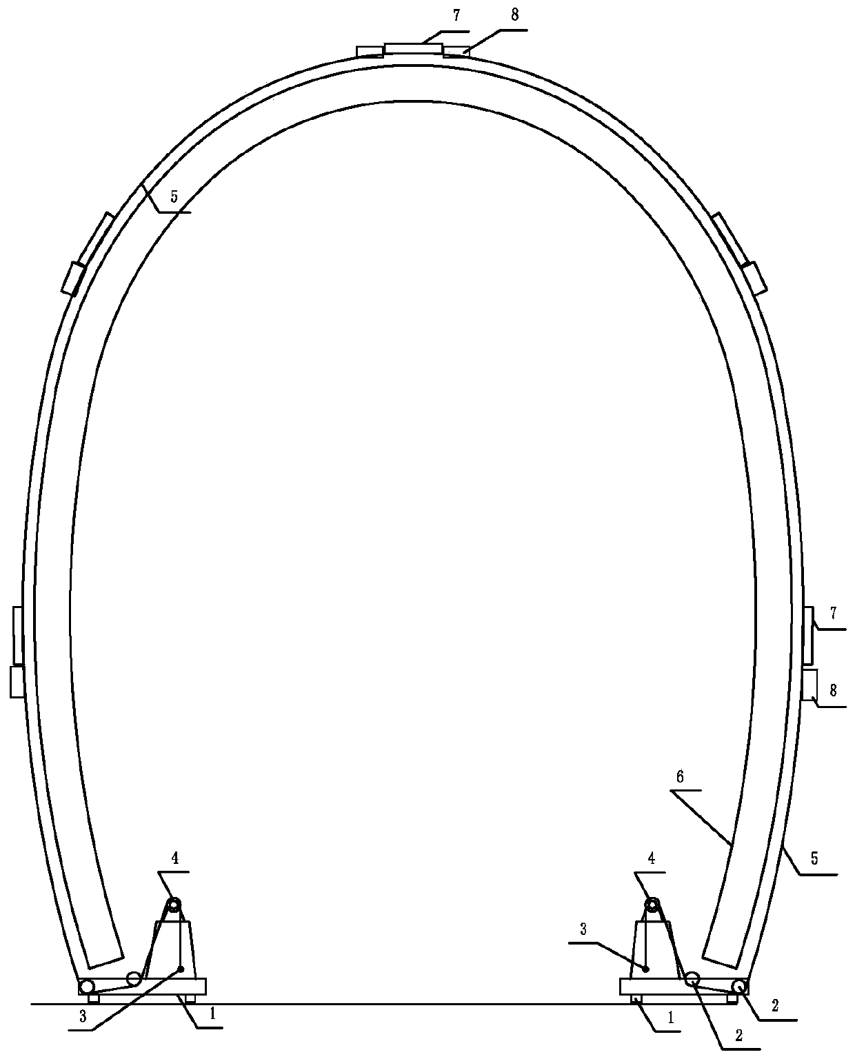 Device for coating tunnel lining trolley with release agent