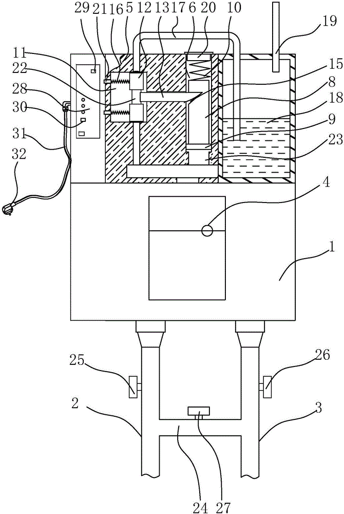 Circuit-breaker automatic air exhaust alarm device