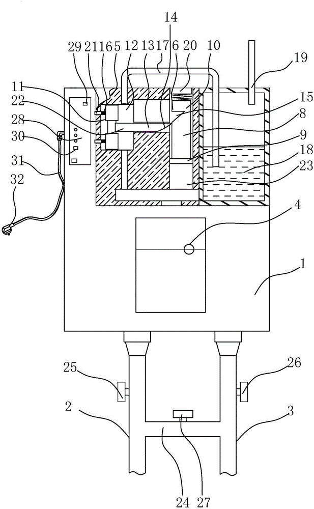 Circuit-breaker automatic air exhaust alarm device