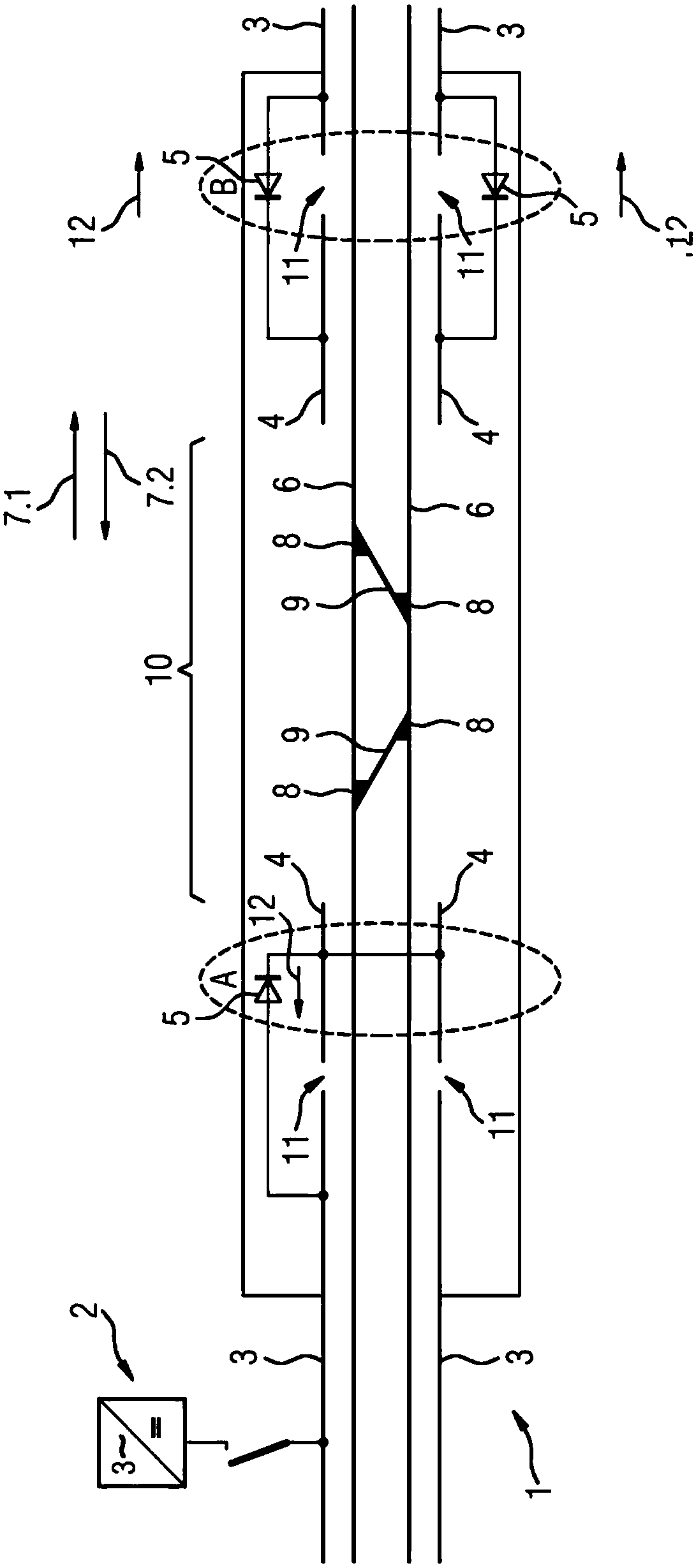 Contact line system