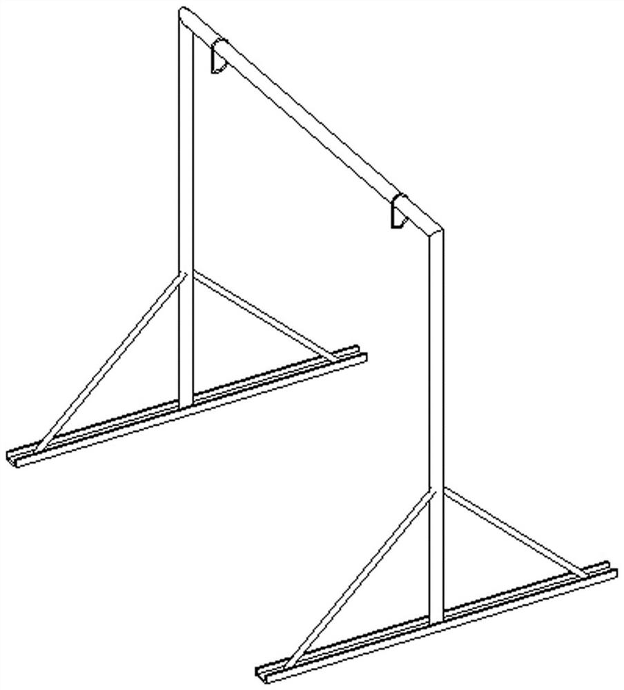 A convenient method for placing a large refrigeration unit in place