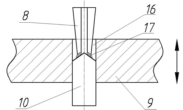 Method and device for strengthening fastening hole by shocking with ring laser