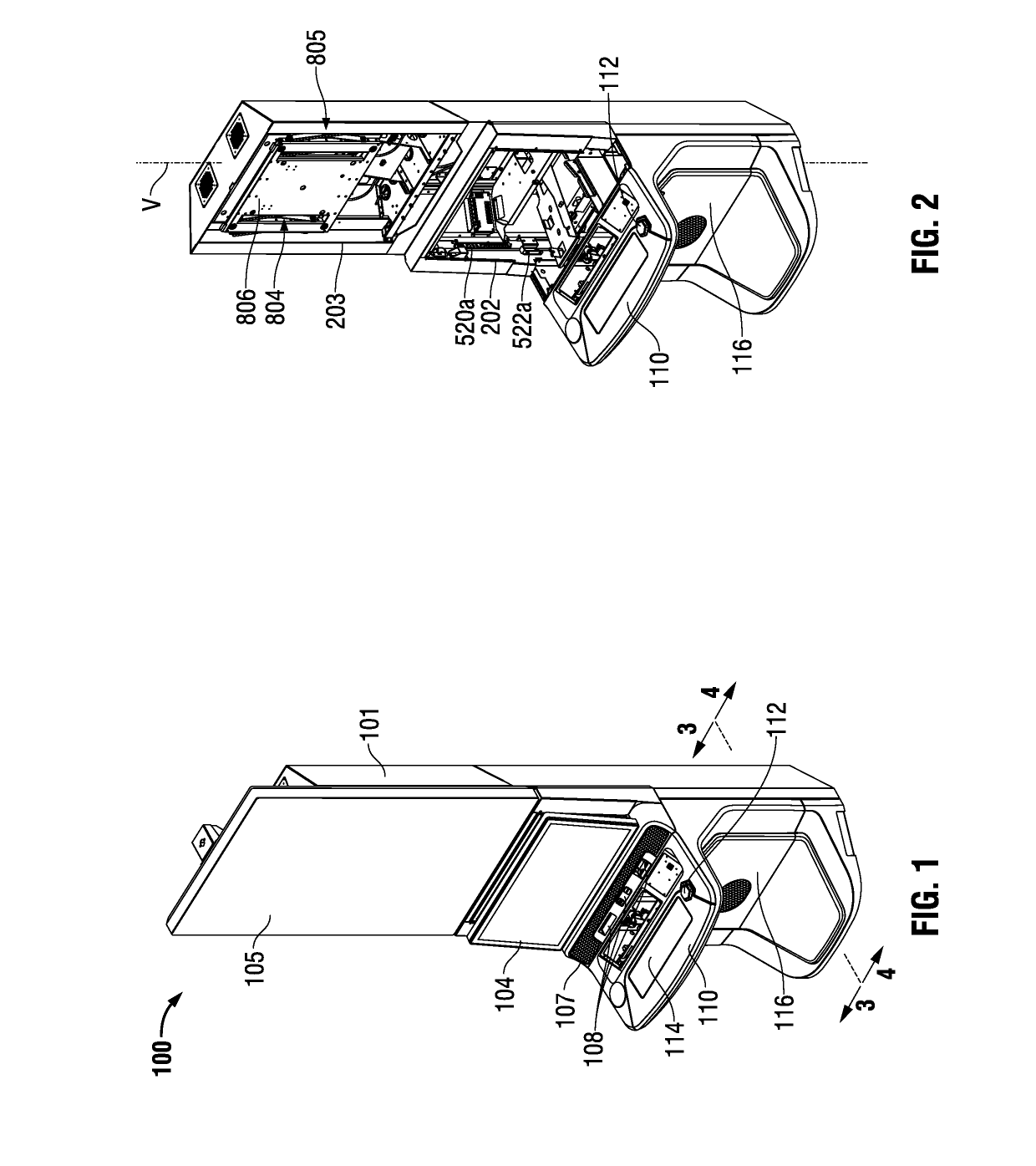 Gaming machine cabinet with multiple panel access structure