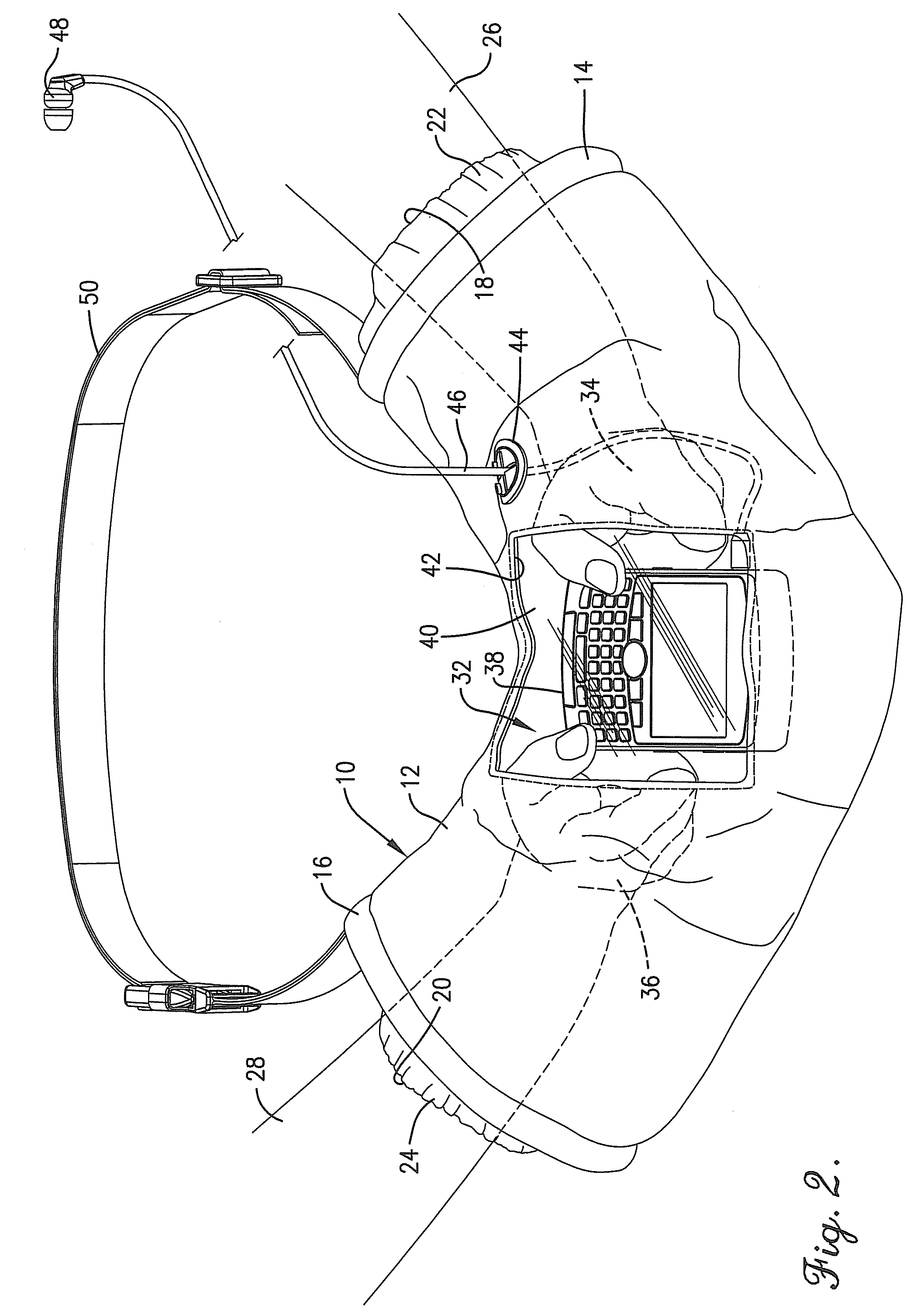 Hand warmer with viewing window for media device