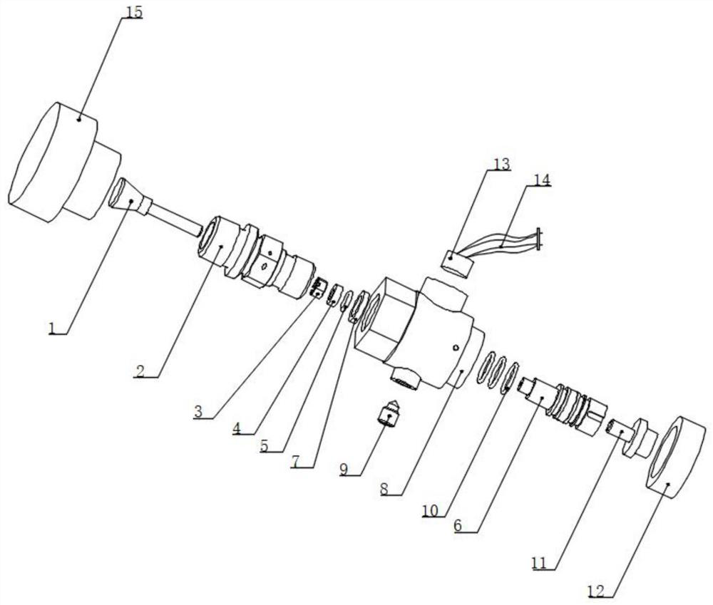 A low-loss temperature-pressure composite sensor air nozzle