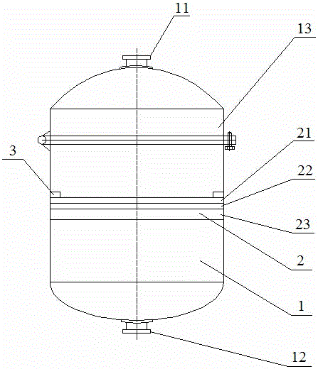 Vacuum filter used for removing impurities in process of producing ethylene glycol antimony