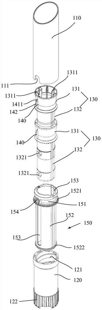 Mechanism of cosmetic container and container comprising the same