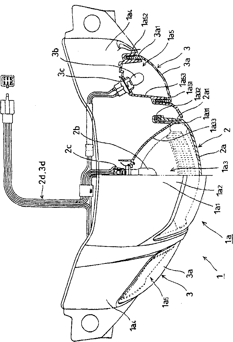 Indicator lamp of motor bicycle