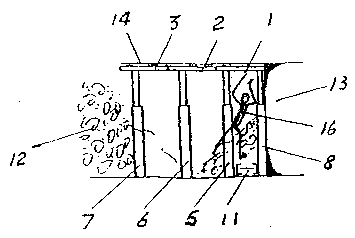 Coal mining adopting 3.55m monocolumn three-two row pipe burying top board method