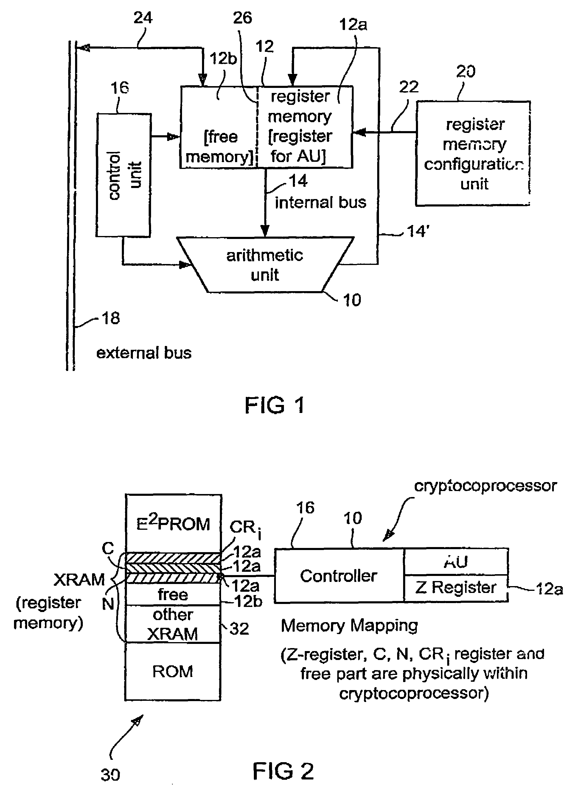 Processor with internal memory configuration