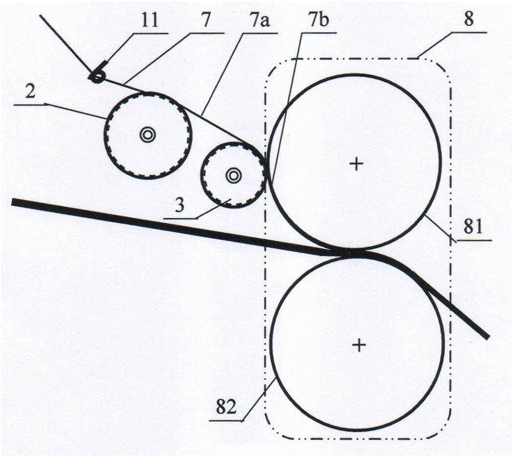 Two-roller differential two-stage split yarn spreader, spinning method and its application