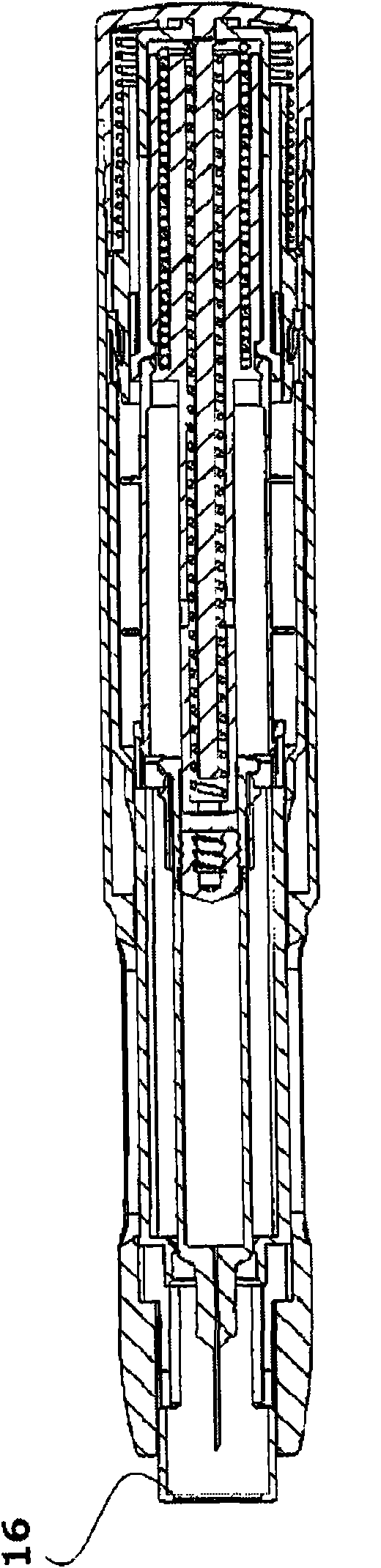 One shot injector with dual springs