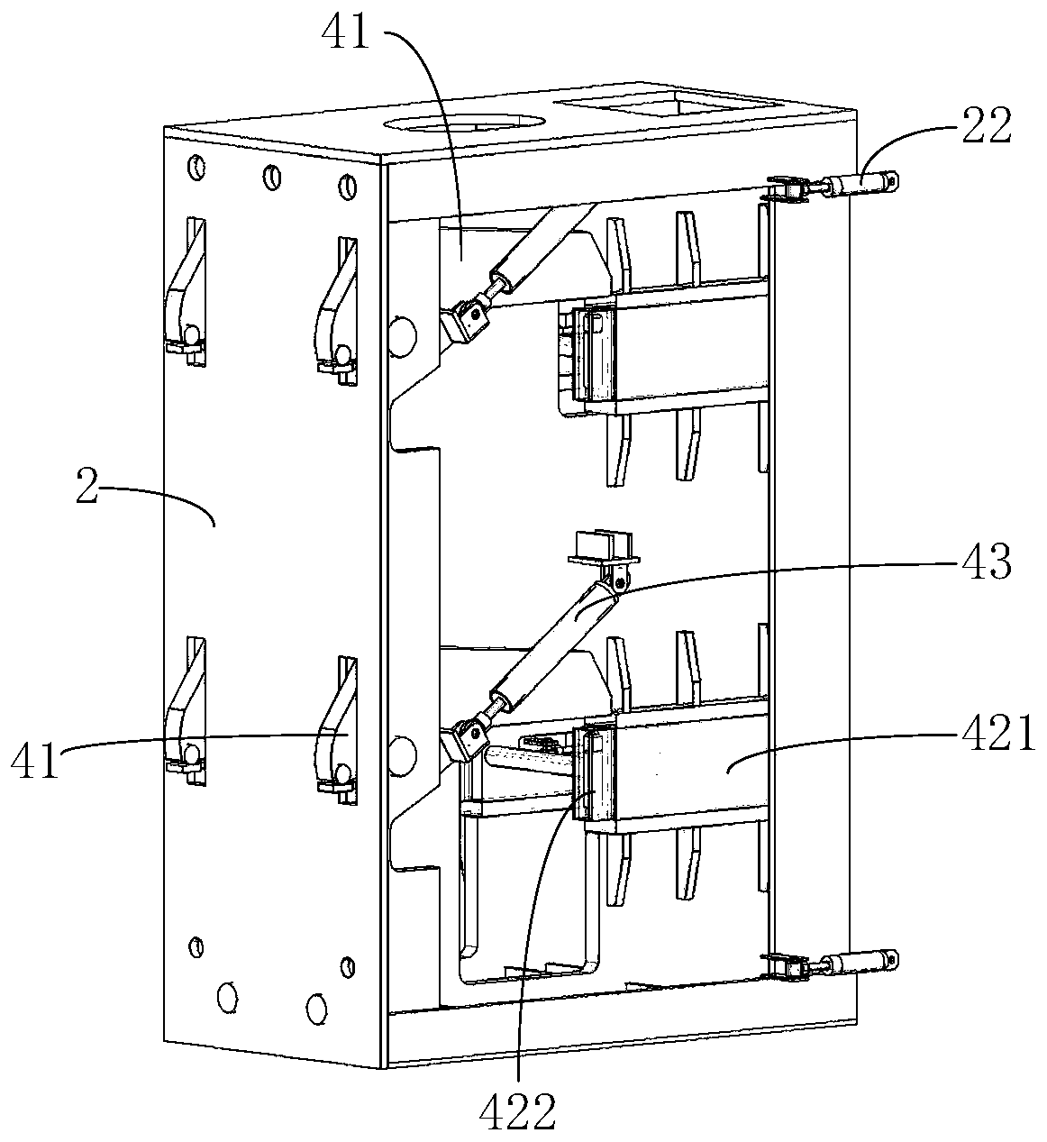 Overturning gripper wall-attached jacking equipment and jacking method thereof