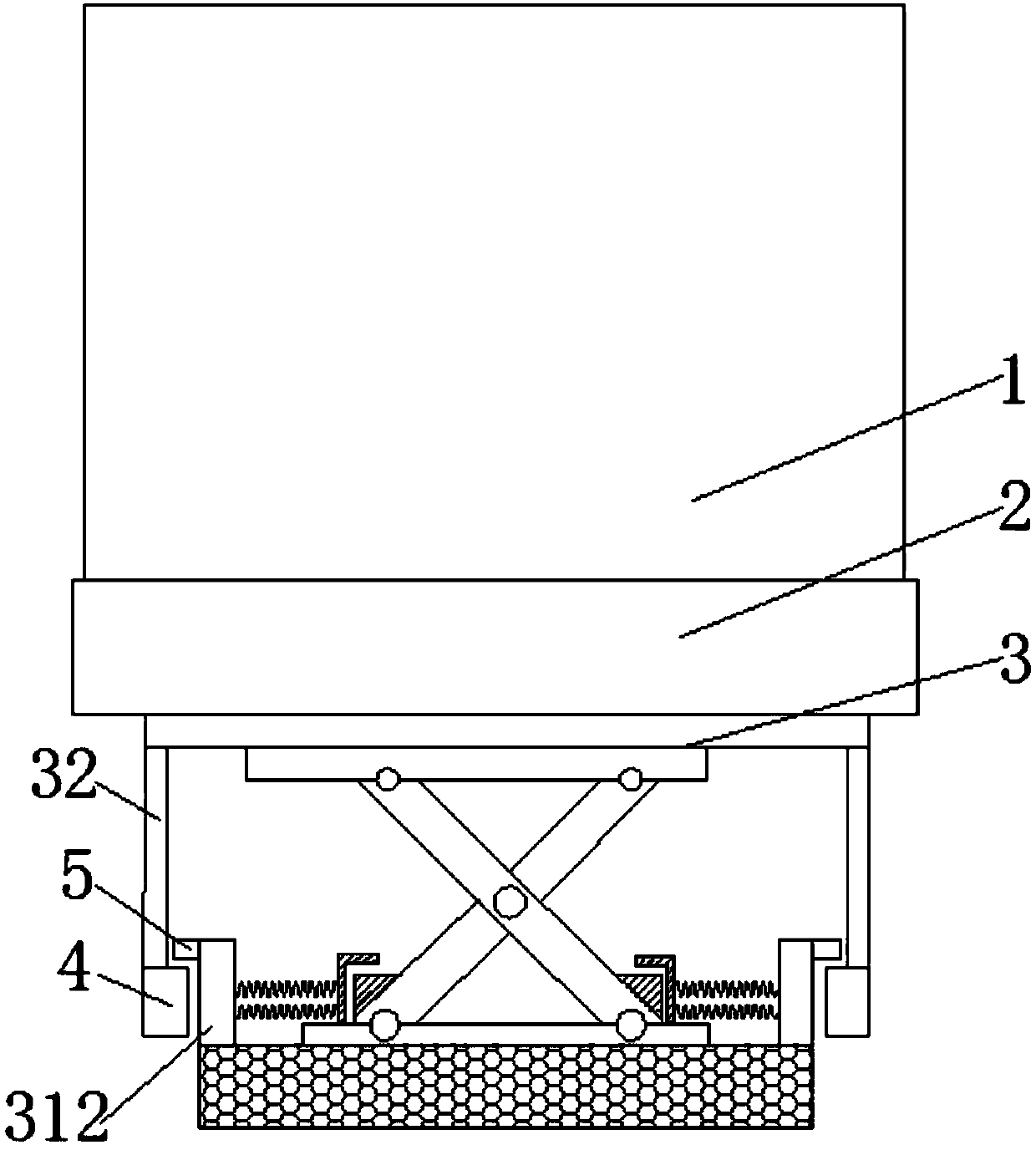 Shock absorption base of child safety seat