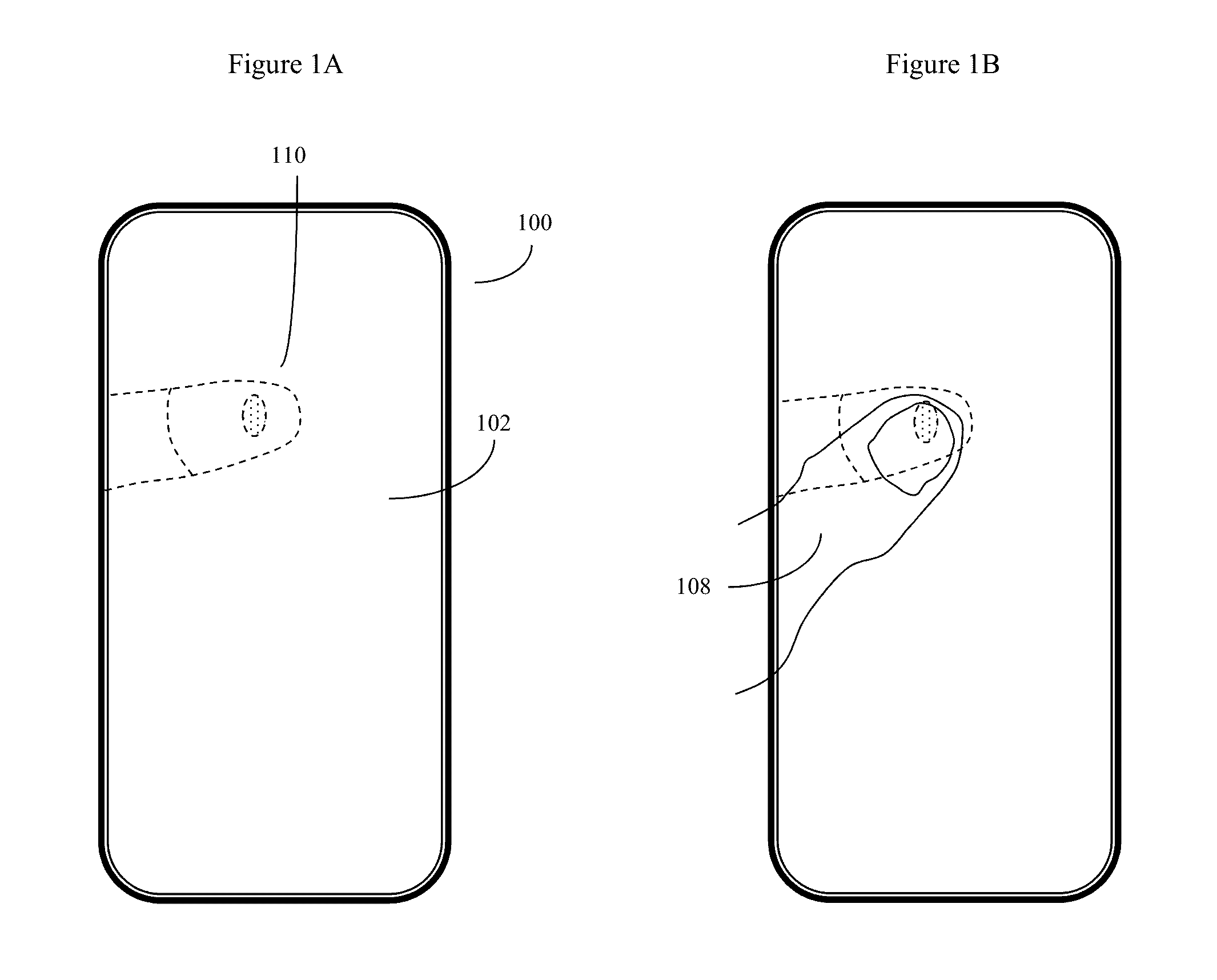 Front touchscreen and back touchpad operated user interface employing semi-persistent button groups