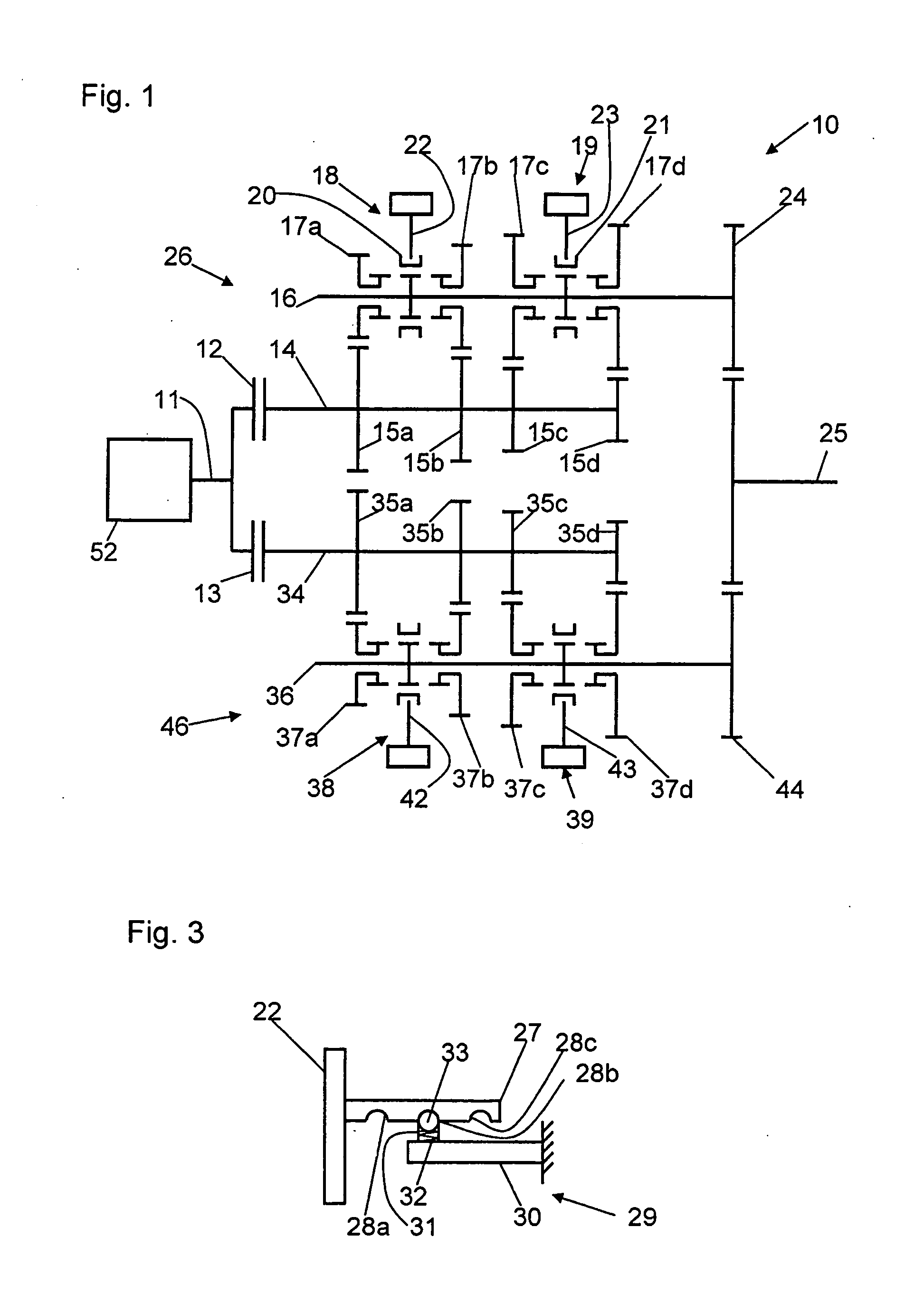 Control device for an automated geared transmission