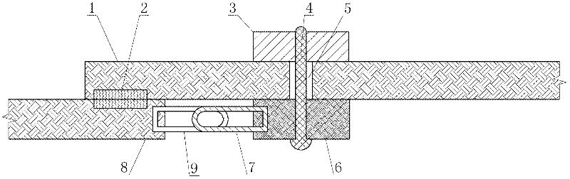 Spring button type double detaching mechanism