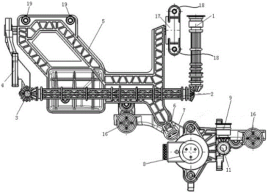 Adjusting mechanism for adjusting luminance of three reflection bowls of headlamp