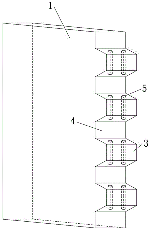 Bolt pin-type crossed tenon tooth precast concrete unit and preparation method thereof