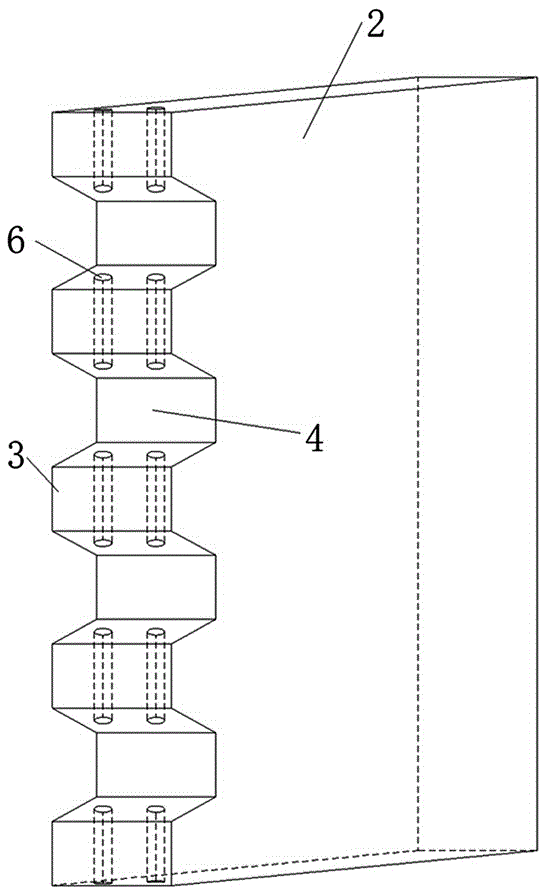 Bolt pin-type crossed tenon tooth precast concrete unit and preparation method thereof