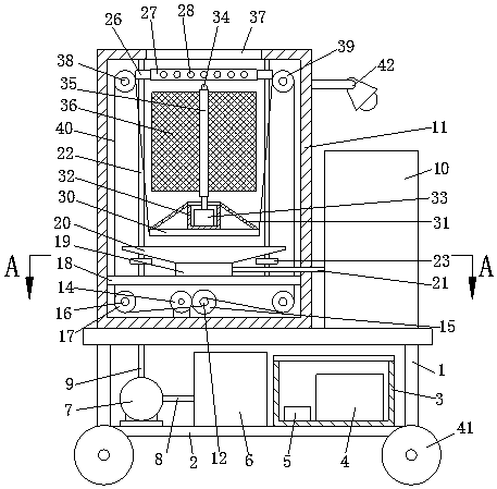 Industrial dust particle detection device