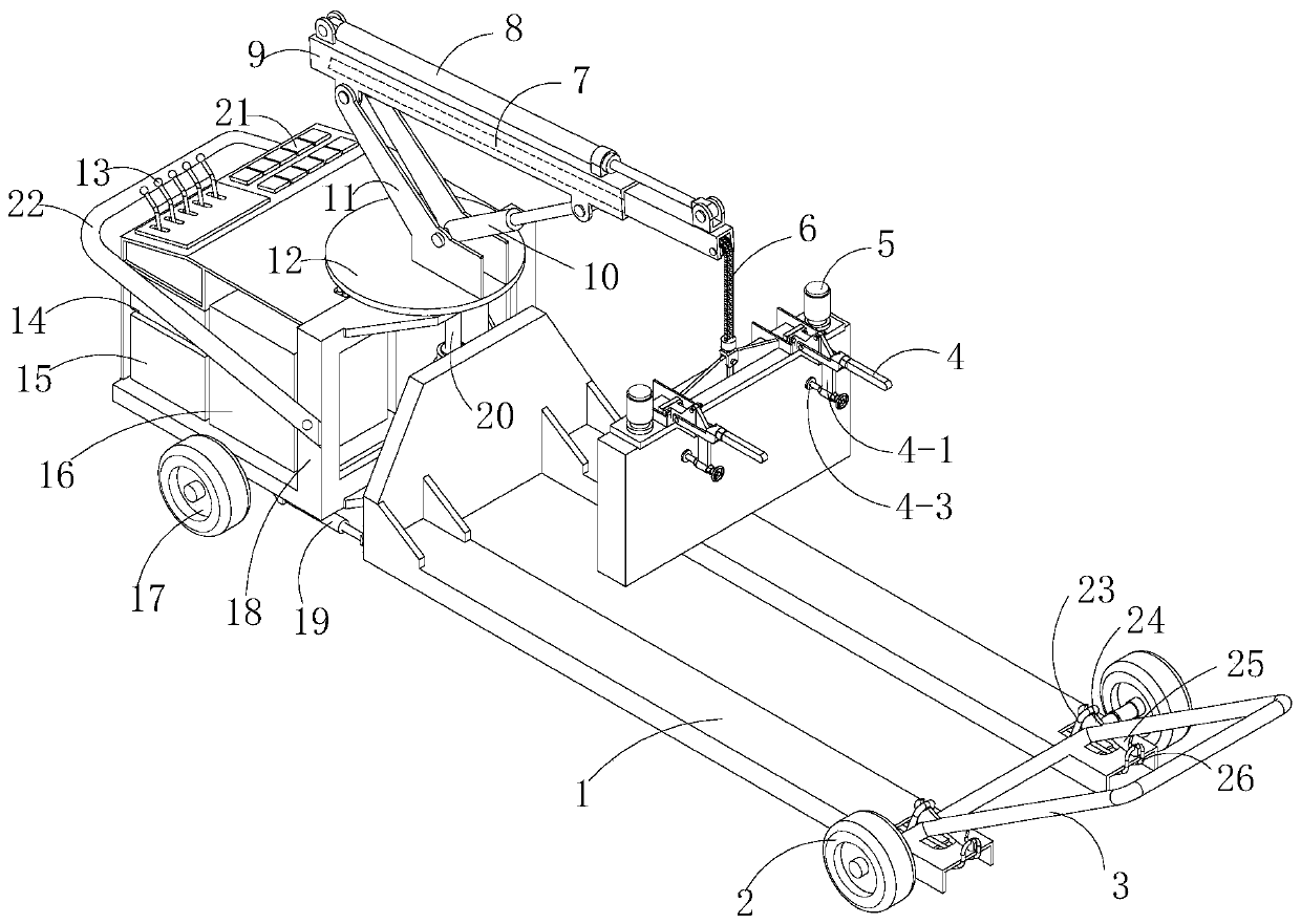 Kerb short-distance transportation and installation integration device