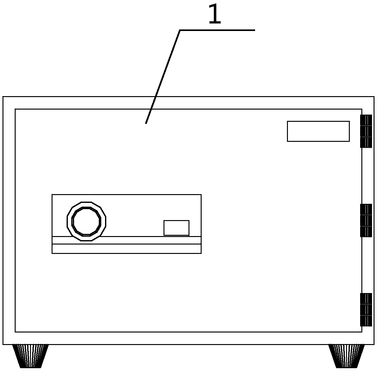 Safety box with automatic fire extinguishing function