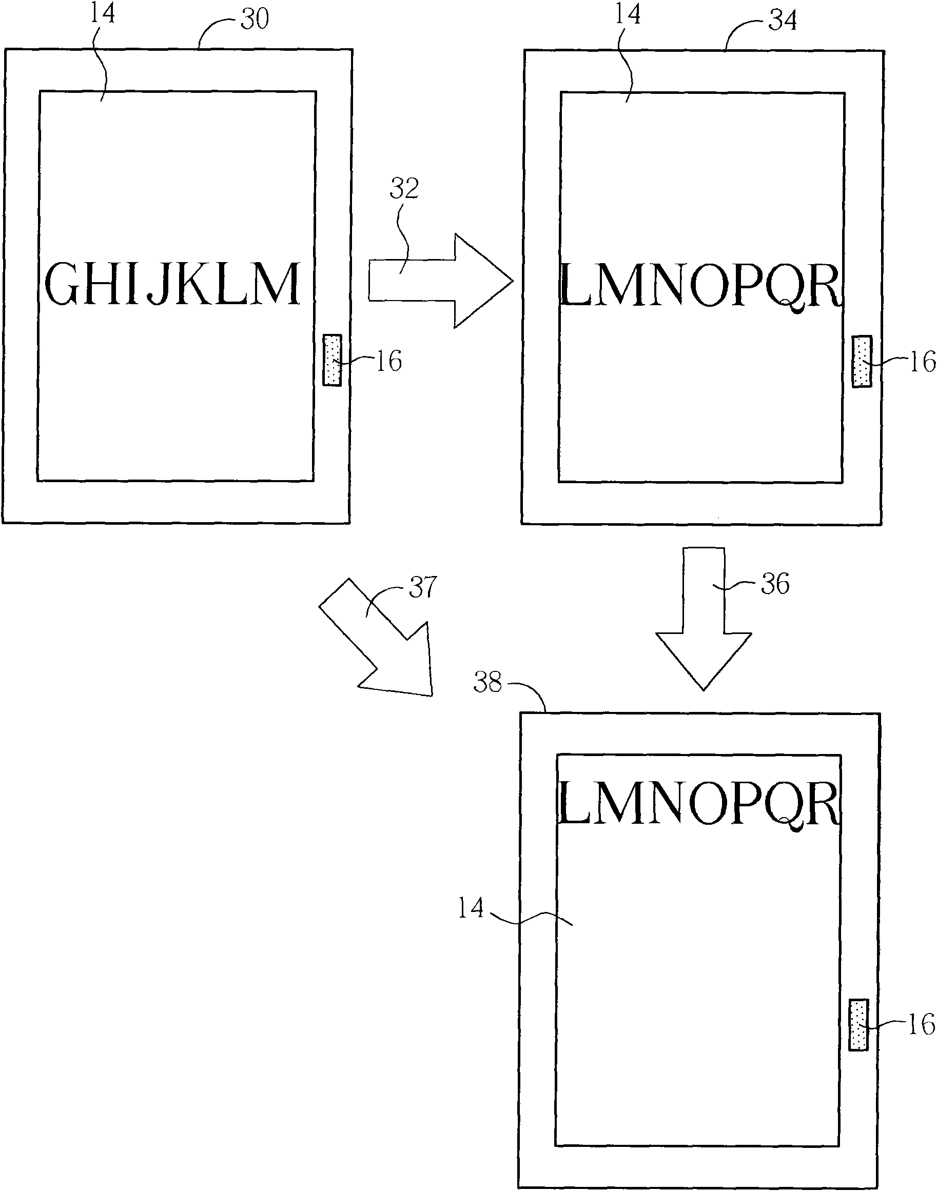 Method for adjusting information displayed on handheld electronic device