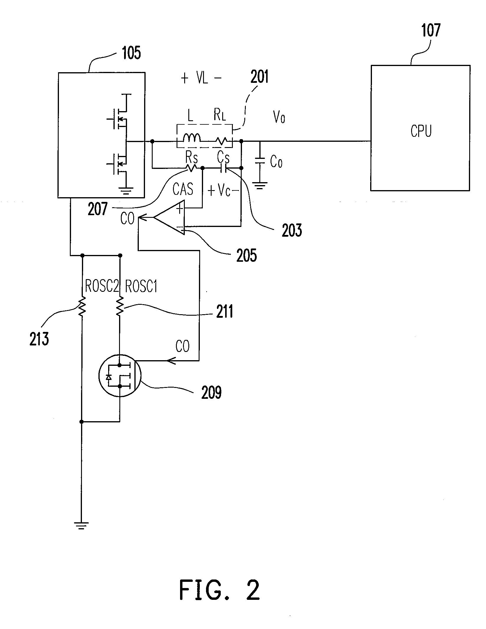 Apparatus and method for adjusting working frequency of voltage regulator down circuit (VRD) by detecting current