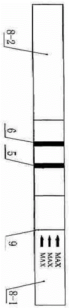 A kind of colloidal gold rapid detection test strip of amisulfaphos and preparation method thereof