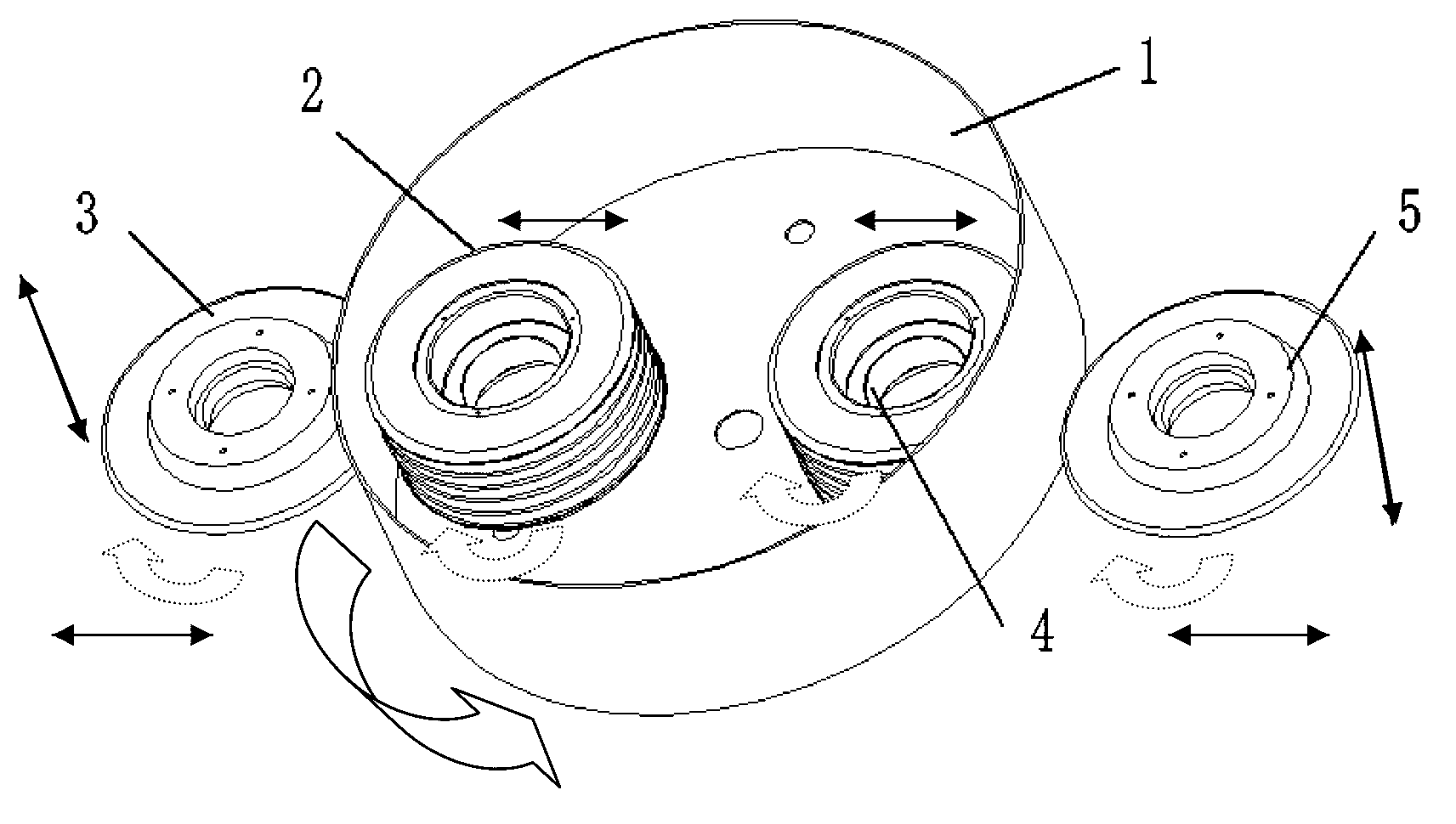 Two-wheel flexible spinning technology applicable to steel plate welding wheels with grooves