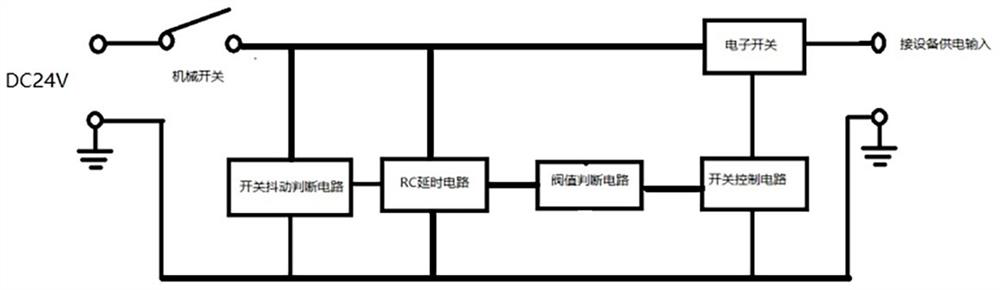 Anti-sparking circuit and power supply