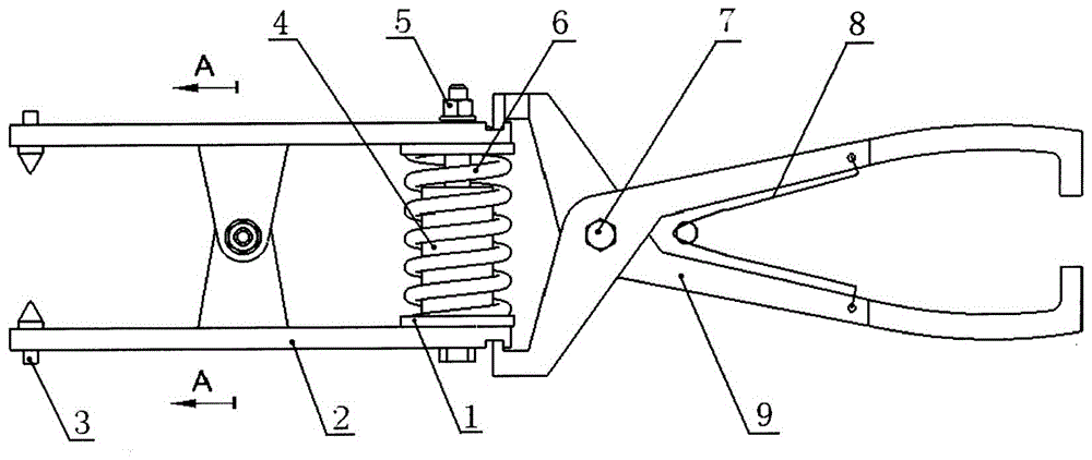 Constant-force pressing device and method for organic glass bonding