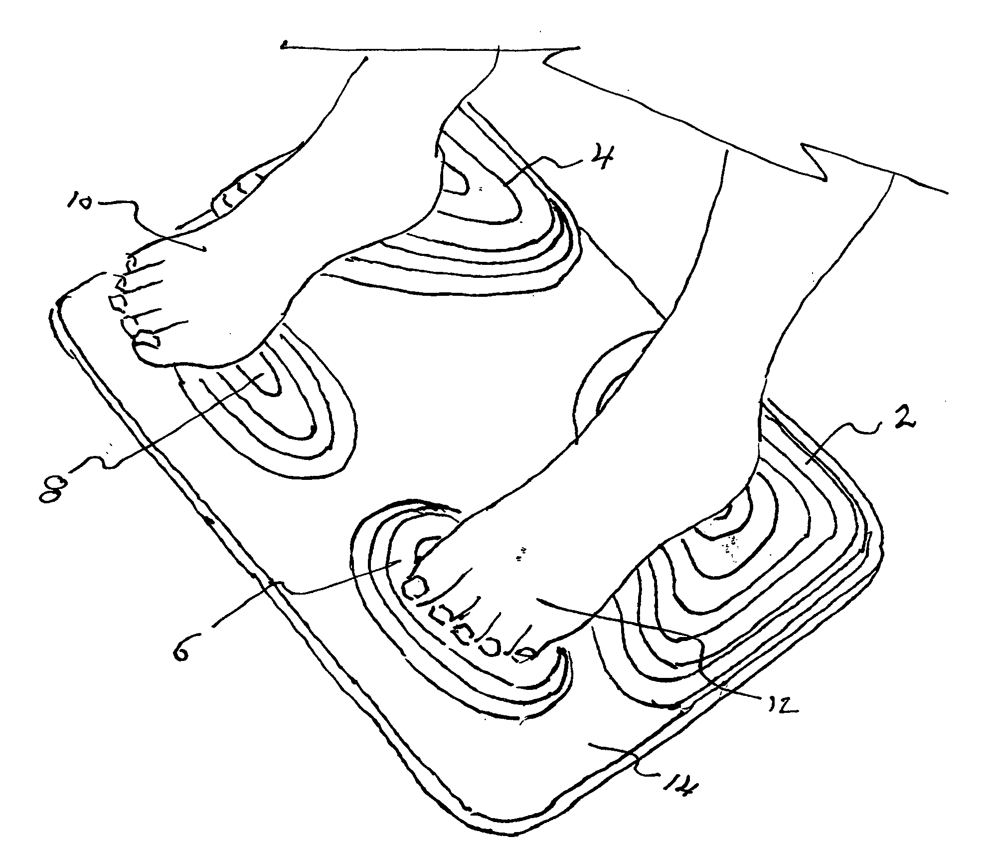 Foot buffing mat