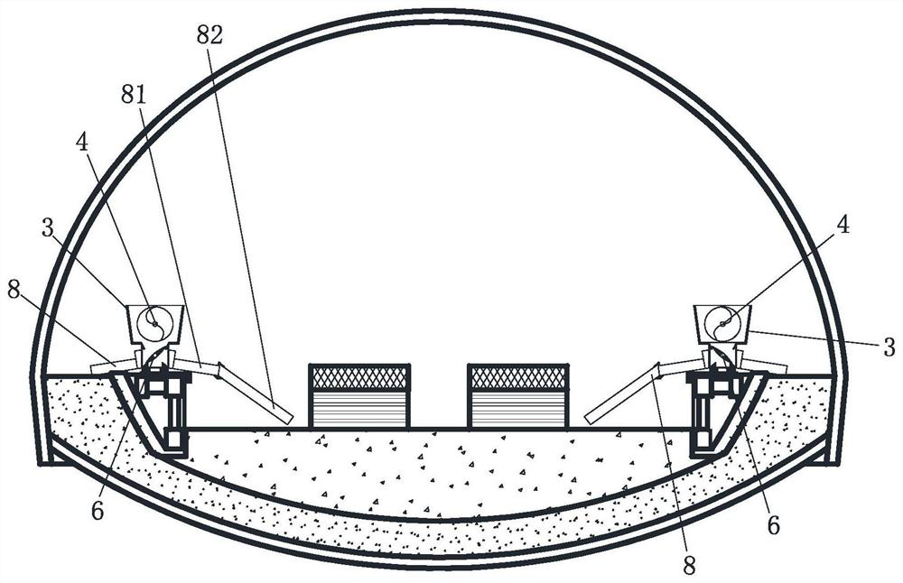 Pouring construction method for tunnel inverted arch and inverted arch filling