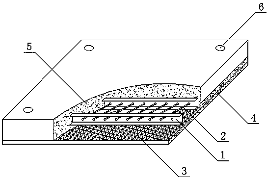 Bearing floor combining steel structure and concrete