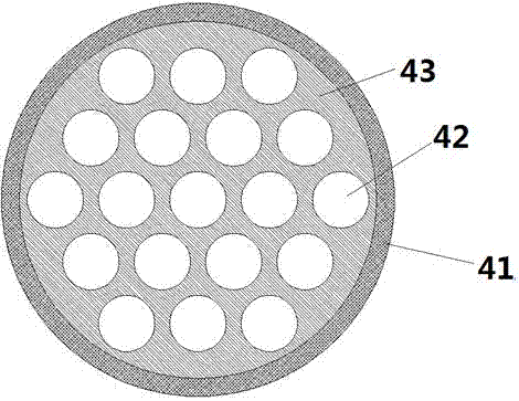 Steam boiler with through hole diameters being changeable