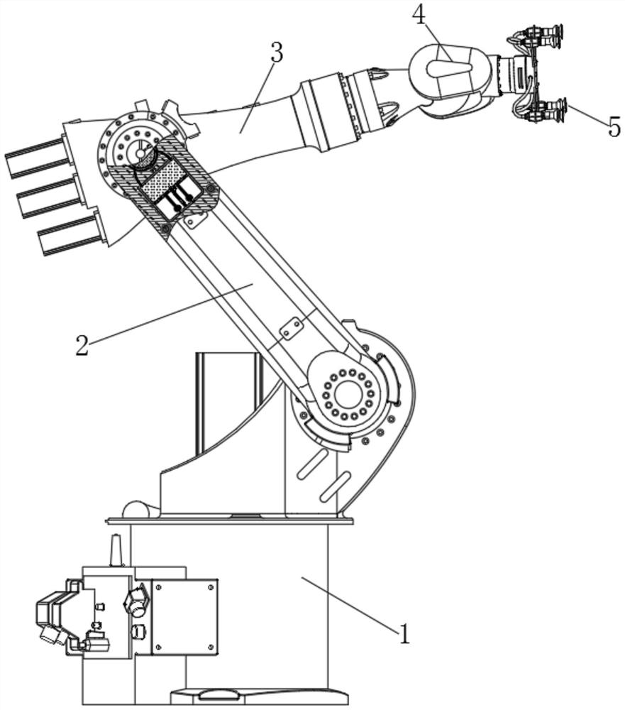 Industrial robot based on dual-carbon-content constraint conversion and utilization