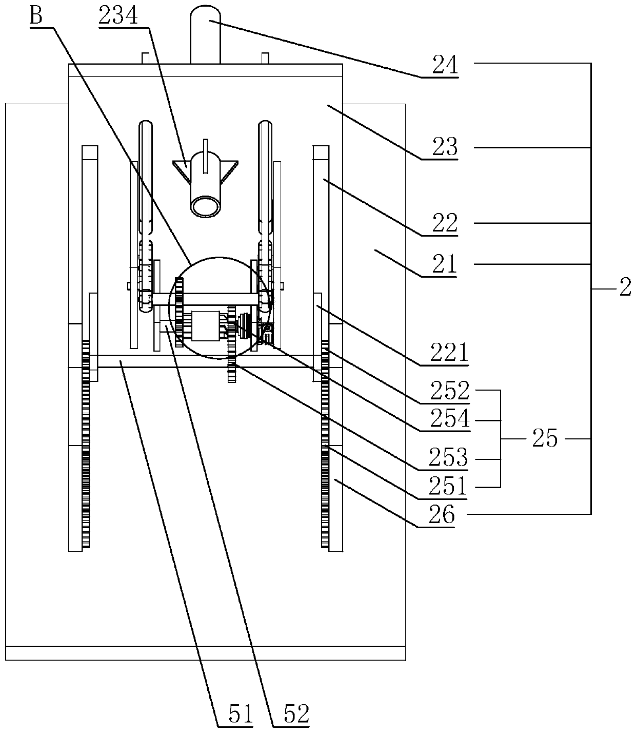 Vertical ring rolling mill capable of automatic feeding and discharging