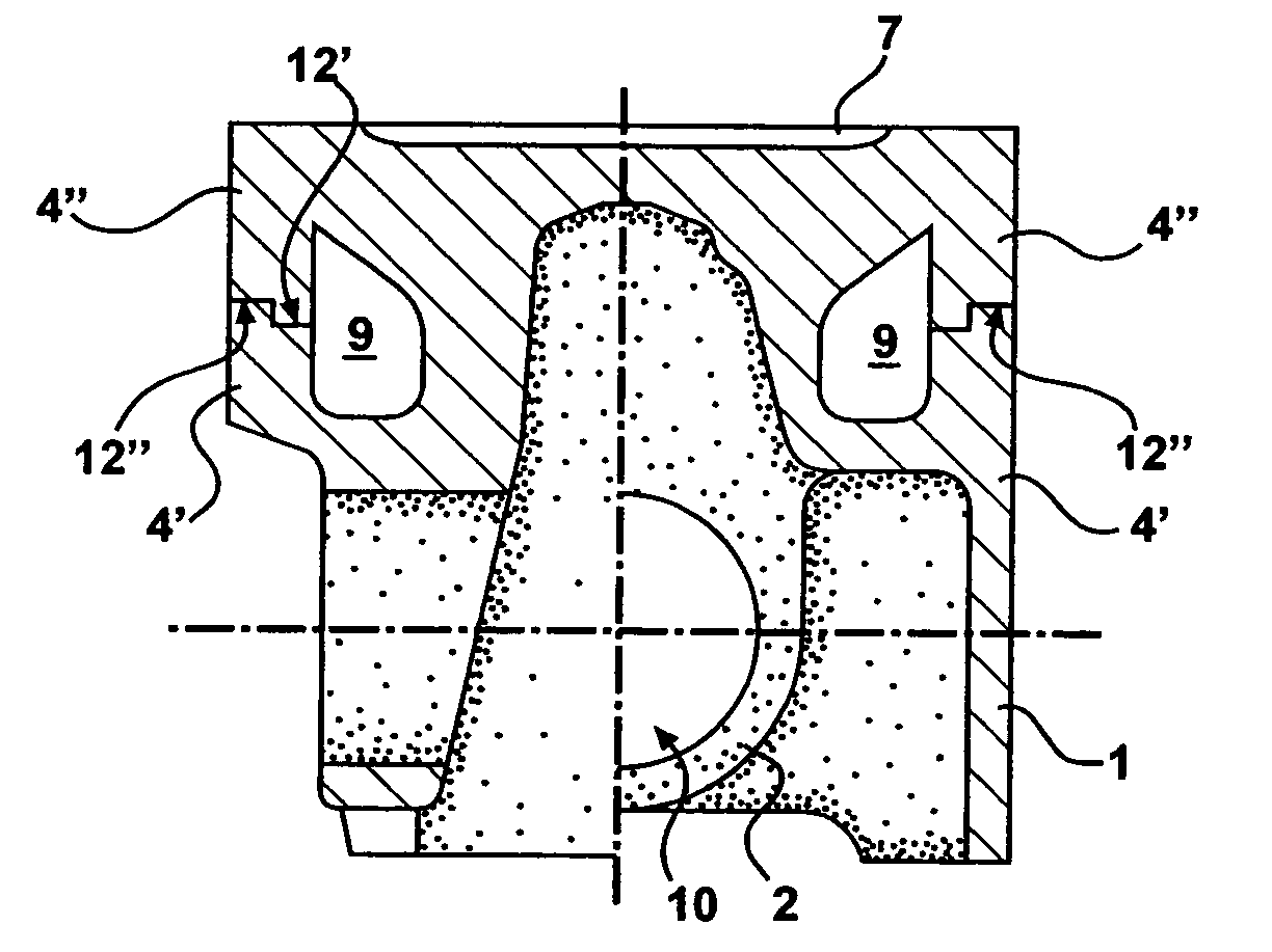 One-piece steel piston