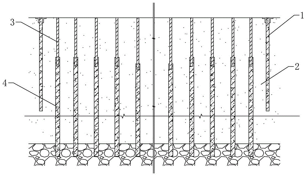 Basement waterproof foundation pit structure and construction method thereof