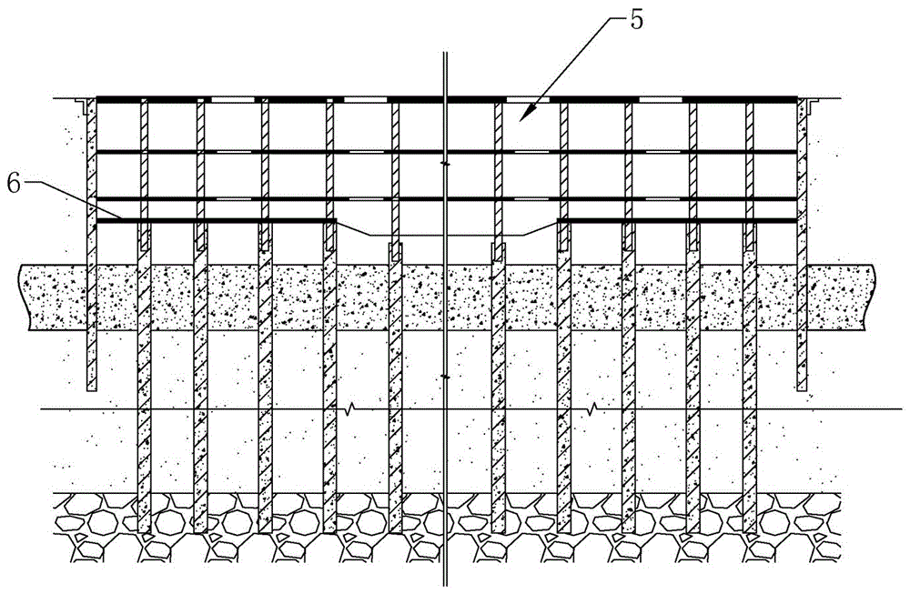 Basement waterproof foundation pit structure and construction method thereof