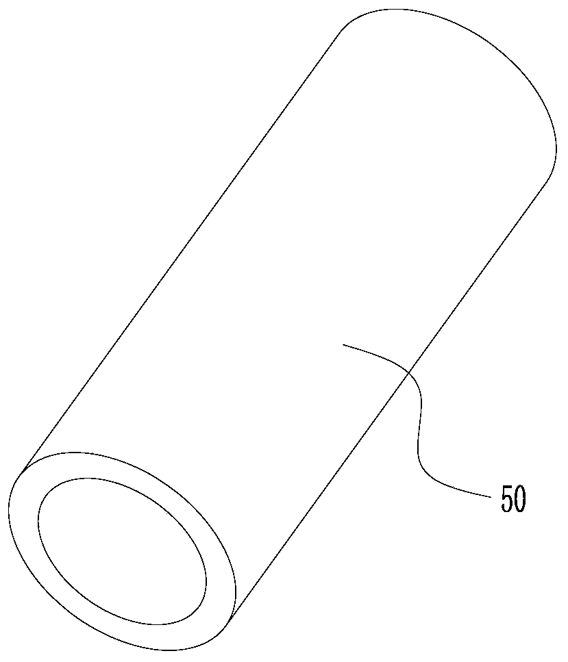 Automatic feeding structure for measuring paper tubes with different diameters