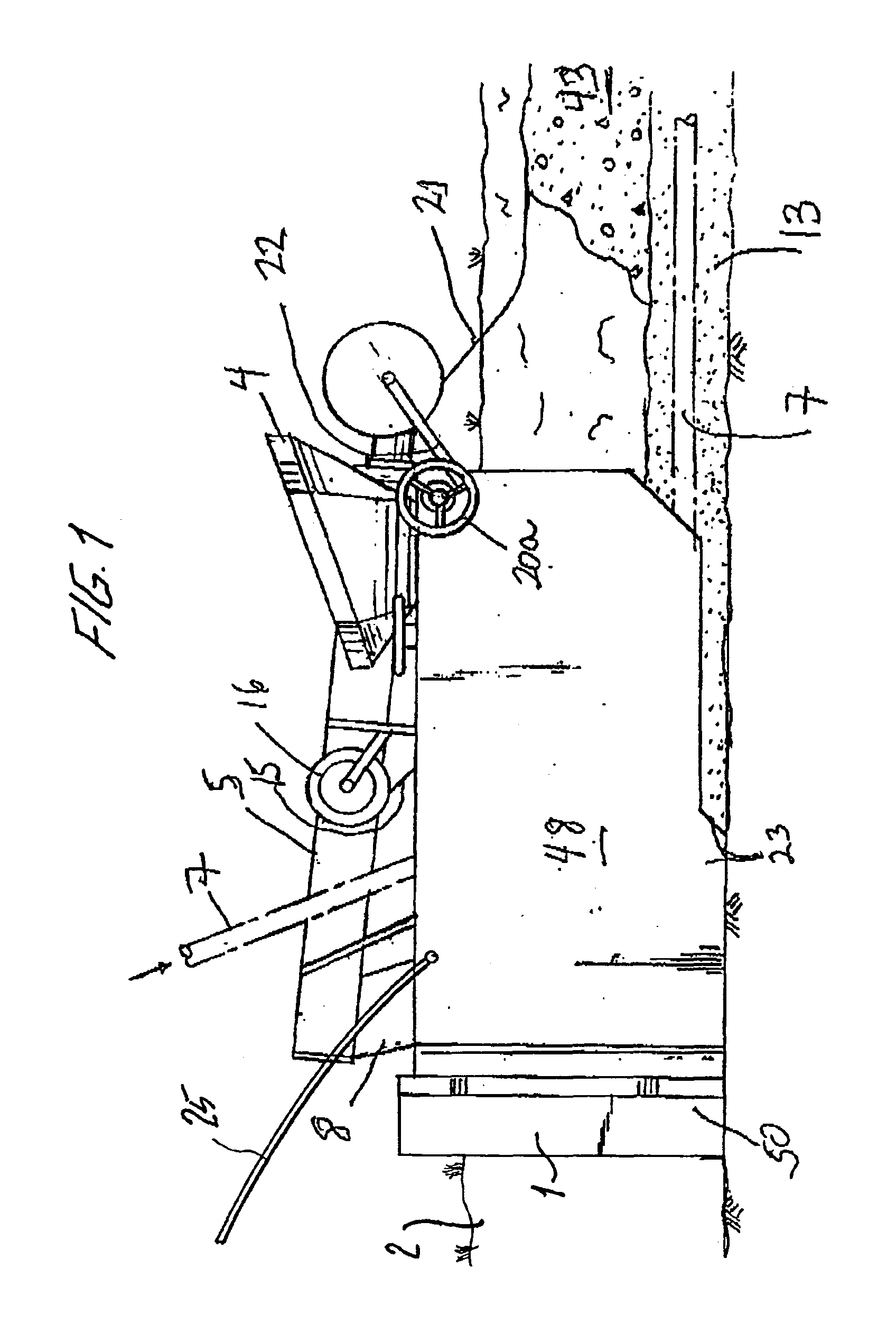 Apparatus for establishing adjustable depth bed in trenches for utility lines and encasing the lines