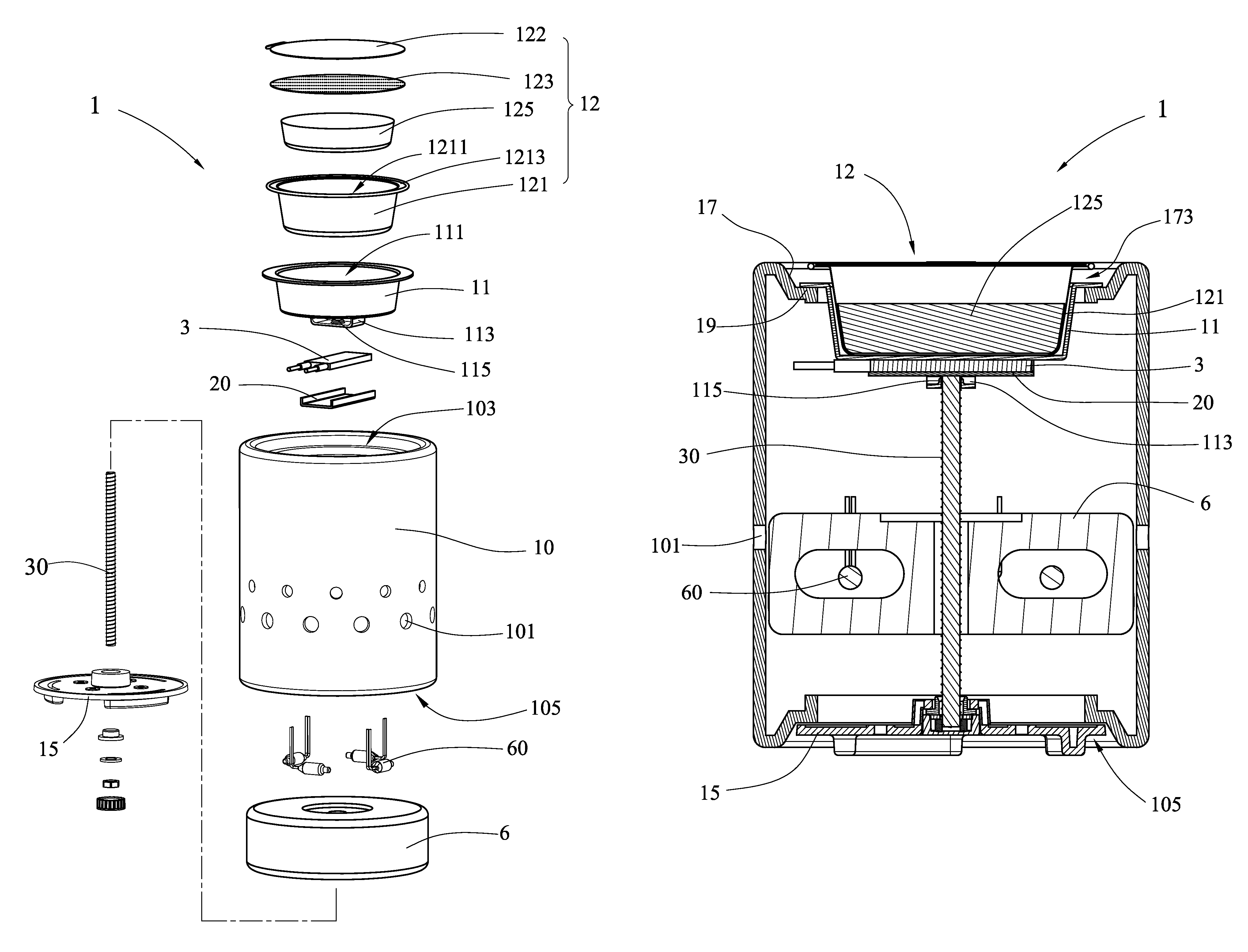 Aroma diffusing heating device using an aroma capsule