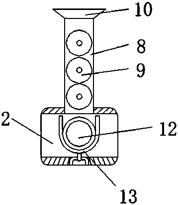 Mechanically automatic nail driving device