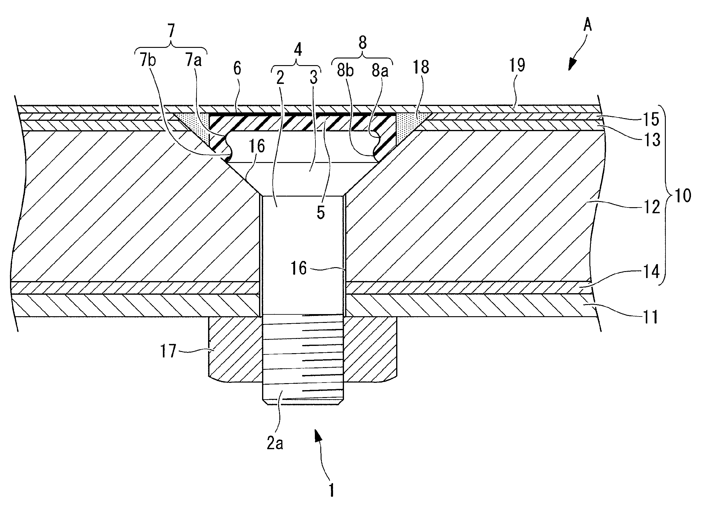 Lightning-protection fastener