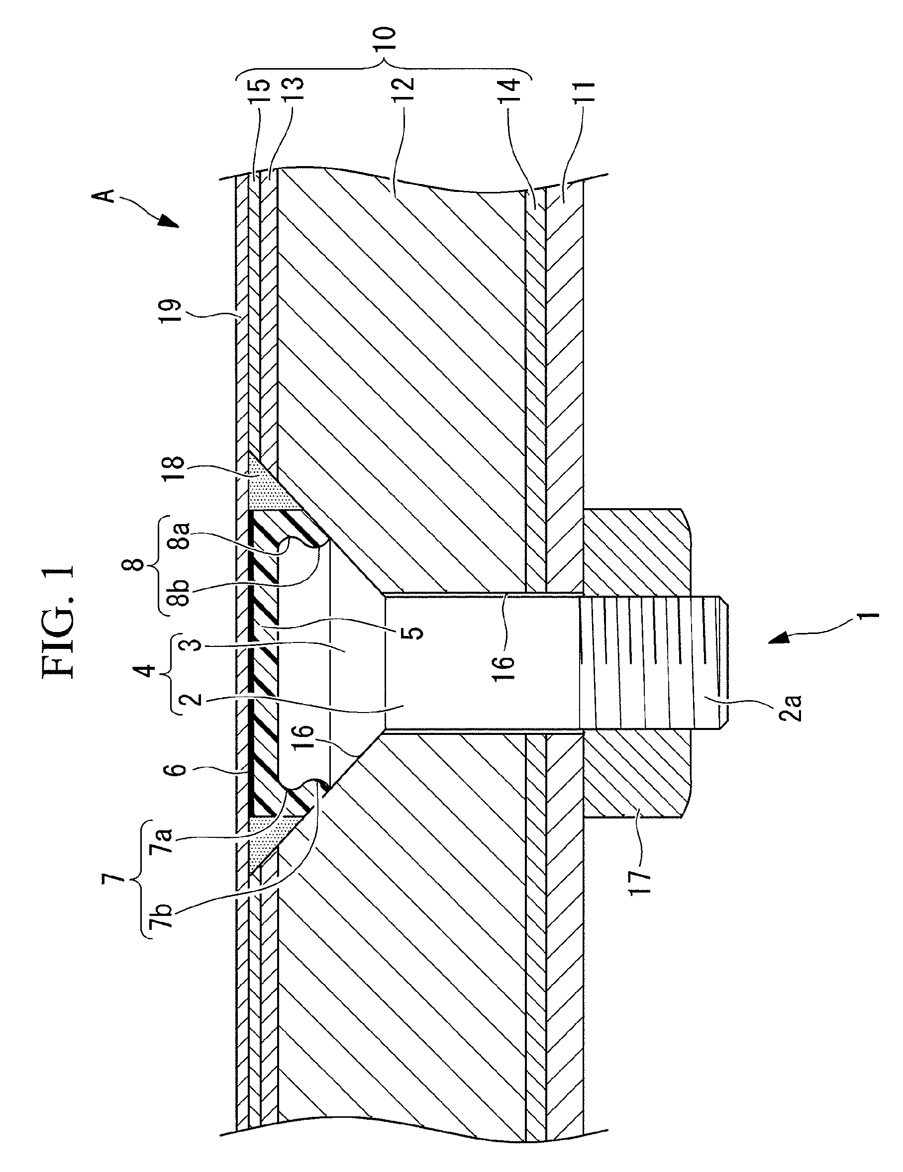 Lightning-protection fastener